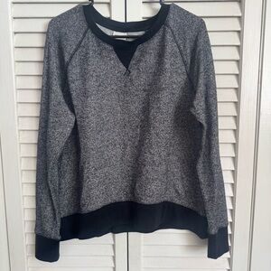 Heather Black Grey Sweatshirt